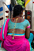 Street life scene Old Thanjavur - Tamil Nadu. 